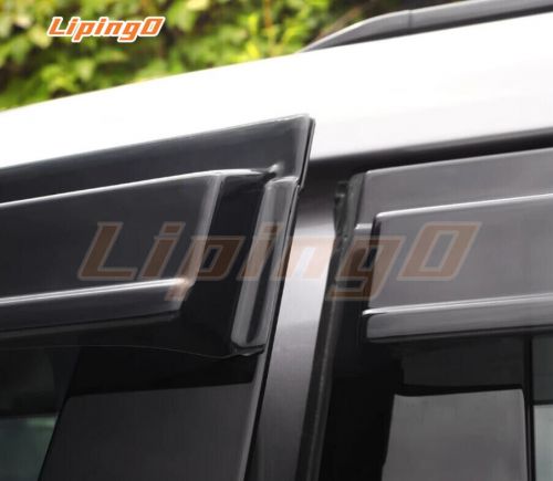 4*abs transparent black window visor sun rain guard for lr defender 90 2020-2025