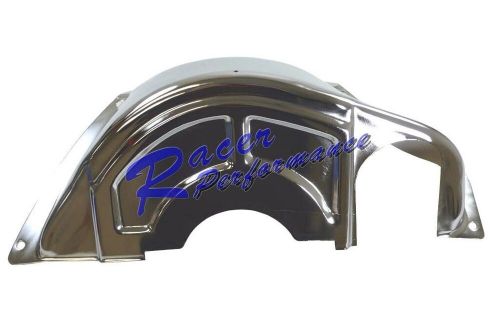 62+ chrome chevy gm powerglide transmission flex plate flywheel dust cover gm