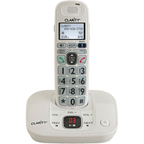 Clarity d714 40db amplified cordless phone with answering machine - 53714-000