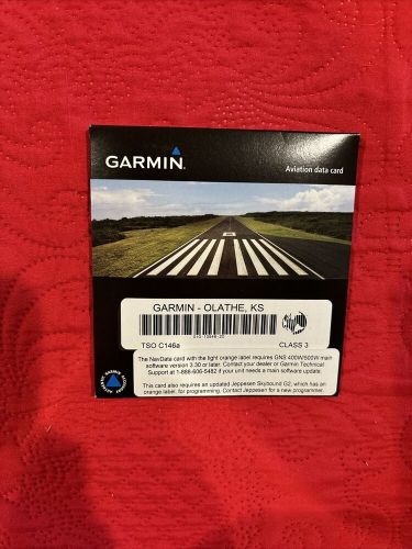 Garmin gnc 430w and gnc 530w series waas  navigation data card (unopened)