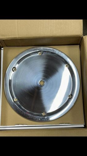 New 15” polished alum 6 hole wheel cover dirt late model imca race car free ship