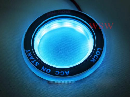 For ford ranger t6 px2 mk2 wildtrak 2012-2017 ice blue led ring start key remote