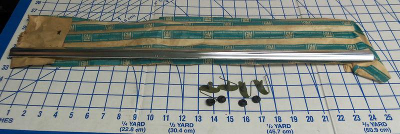 Nos 75 chevelle malibu classic laguna coupe lower back rear tail trim molding