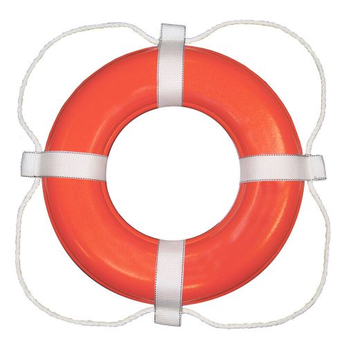 Taylor made foam ring buoy - 30&#034; - orange w/white grab line