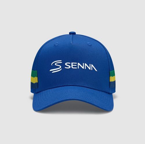 Senna stripe baseball cap unisex - blue