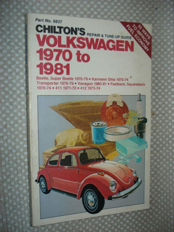 1970-1981 vw bug karmann ghia transporter bus beetle service manual shop book 72
