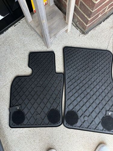 Mini genuine front floor mats set car all weather rubber mini logo