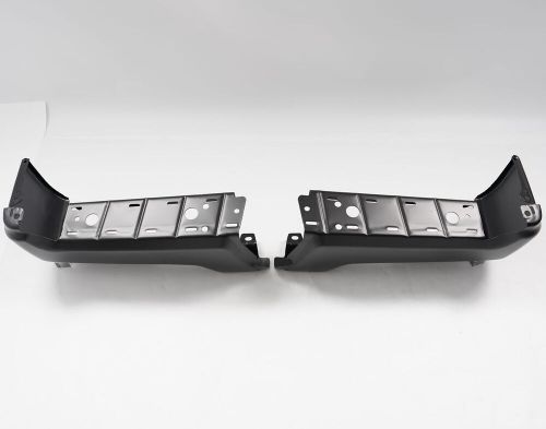 Black rear step bumper face bar pair for f-250 f-350 f-450 super duty 2017-2022