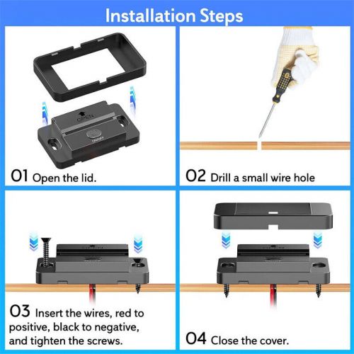 12/24v pd+qc3.0 dual usb port car rv fast charger socket power outlet waterproof