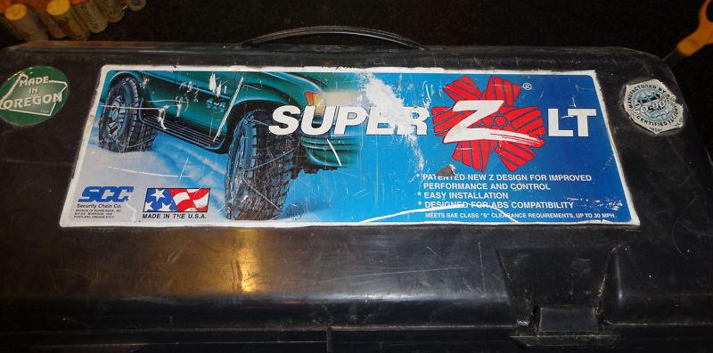 Scc "super z lt" sz zt 729 tire snow cable chains for trucks & suvs