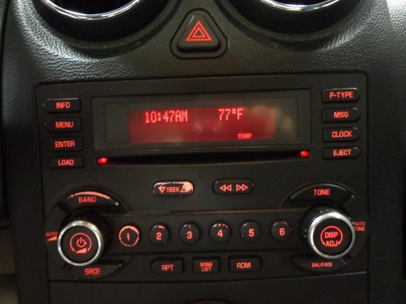 06 pontiac g6 audio equipment