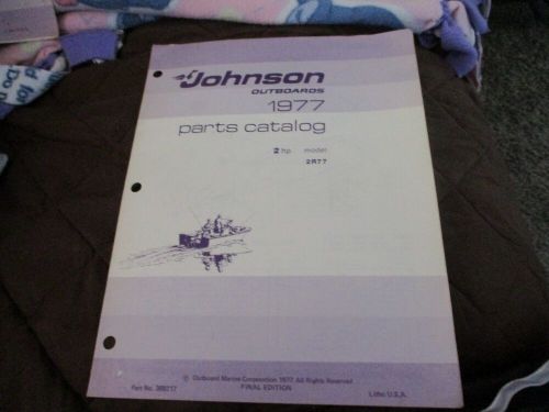 1977 johnson 2 hp 2r77 outboard parts catalog manual