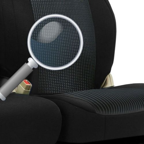 Premium black fabric seat covers single &amp; double for peugeot expert boxer