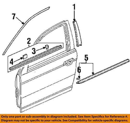 Honda oem 67366s5da01 front door-tape