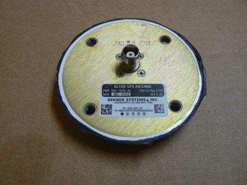 Sensor systems gps antenna p/n s67-1575-39 yellow tag removed in working cond.