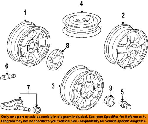 Honda oem 90304shja01 wheels-wheel nut