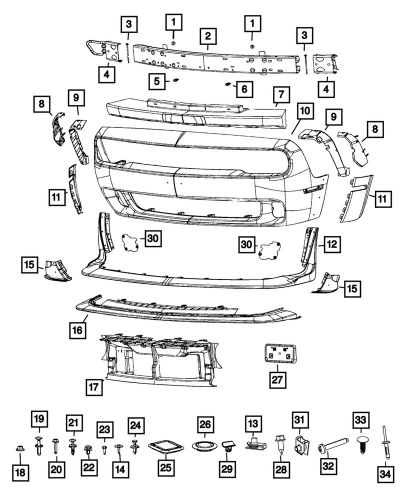 Genuine mopar grille blocker right 68425090aa