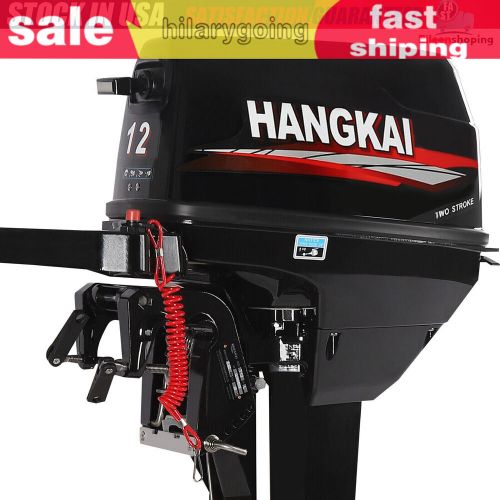 Hangkai 12hp 2 stroke outboard motor gasoline boat engine cdi 169cc water cooled