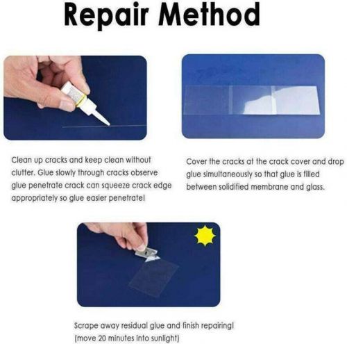 2pcs auto glass nano repair fluid car windshield resin crack tool kit crack