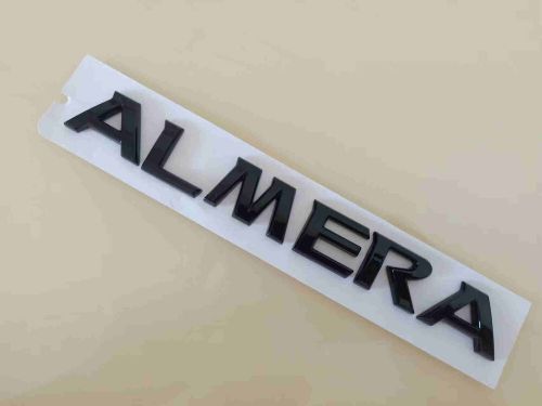 Gloss black almera rear badge emblem sticker for ni-ss n16 &amp; tino v10 2000-2006