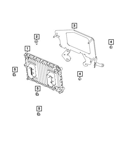 Genuine mopar engine controller module 68615037aa