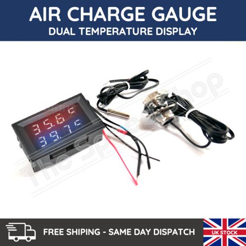 Act dual turbo intercooler air charge boost temperature gauge universal fitment