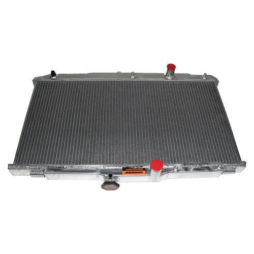 Spawon aluminum radiator for toyota corolla ce dx geo prizm lsi l4 93-97 at 1409