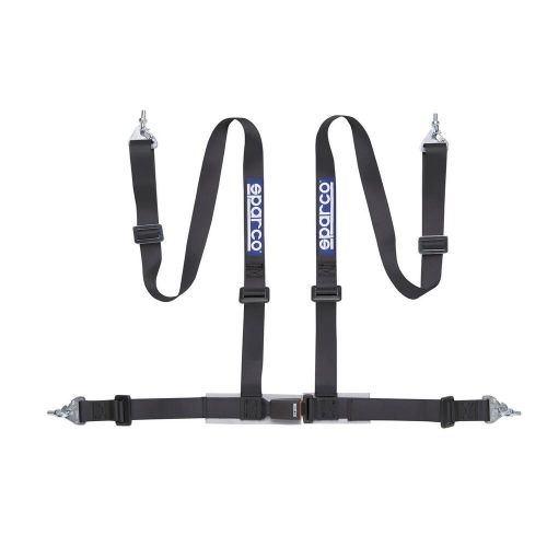 Sparco 4 point street harness with install kit, black