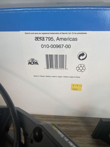 USED Garmin Aera 795 Touchscreen Aviation GPS W/panel mount & GPS antenna, US $850.00, image 13