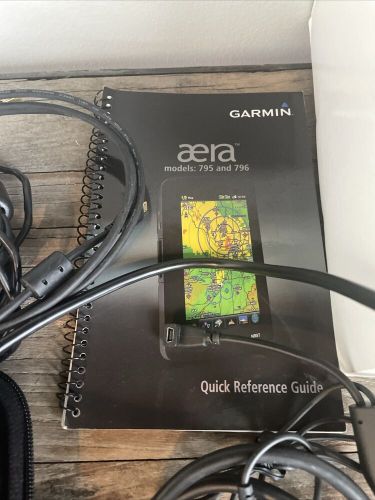 USED Garmin Aera 795 Touchscreen Aviation GPS W/panel mount & GPS antenna, US $850.00, image 14