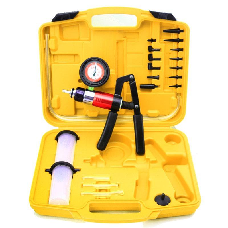 Automotive hand held case tester vacuum brake bleeder kit portable new 