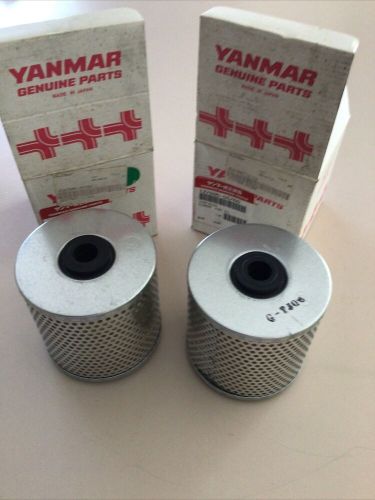 Pair (2) genuine yanmar marine element fuel oil filter 127695-55760  ship free