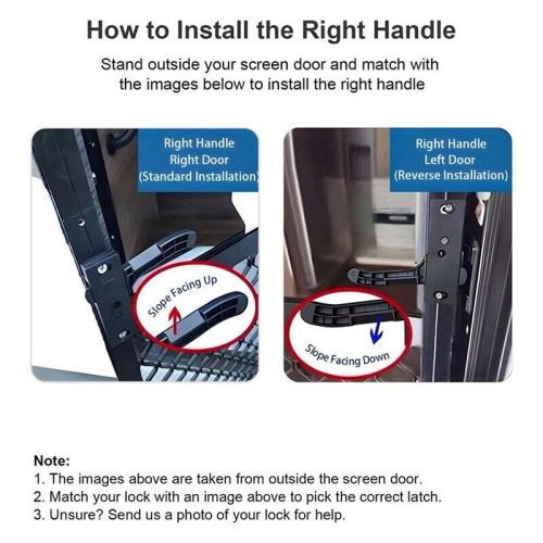 Replacement kit for the right of metal latch for motorhome fly git 5888-