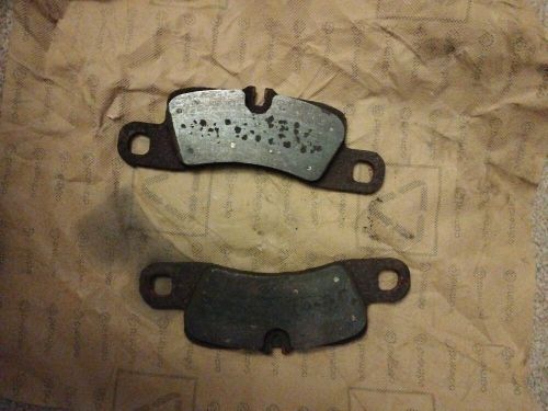 4x porsche cayenne 958 rear pccb brake pads yellow ceramic 2eh (oem pagid used)