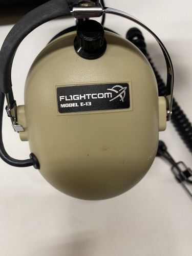 Flightcom e-13 anr (active noise reduction) military headset very good condition