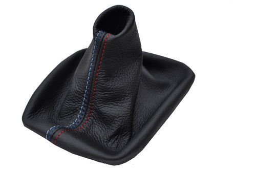 Fits bmw e90 91 92 93 automatic gear shift leather gaiter tri stitch-