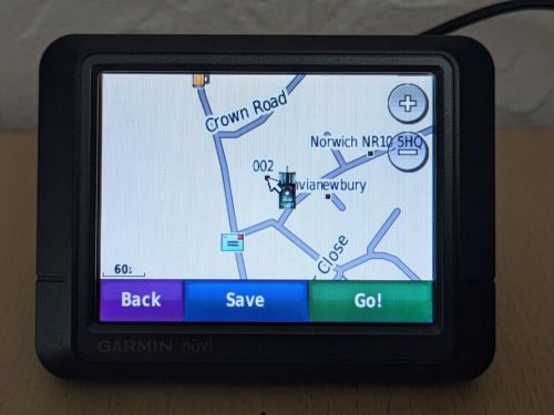 Garmin nuvi 255 sat nav gps satellite navigation black no charger working