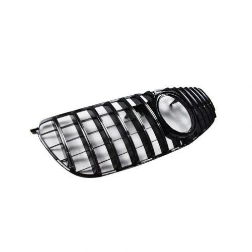 Front hood grille grill w/camera hole fit for benz x166 gls550 gls63 16-19 black