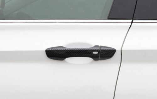 Door handle cover with smart hole for volkswagen jetta mk7 carbon fiber 2019-23