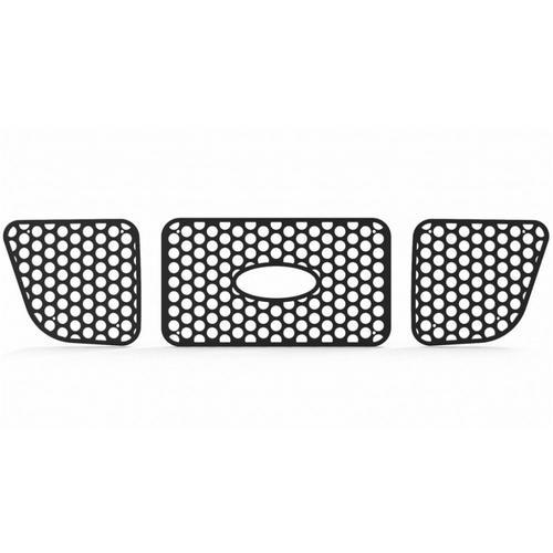 Ford ranger 98-00 black circle punch front metal grille trim cover grill insert