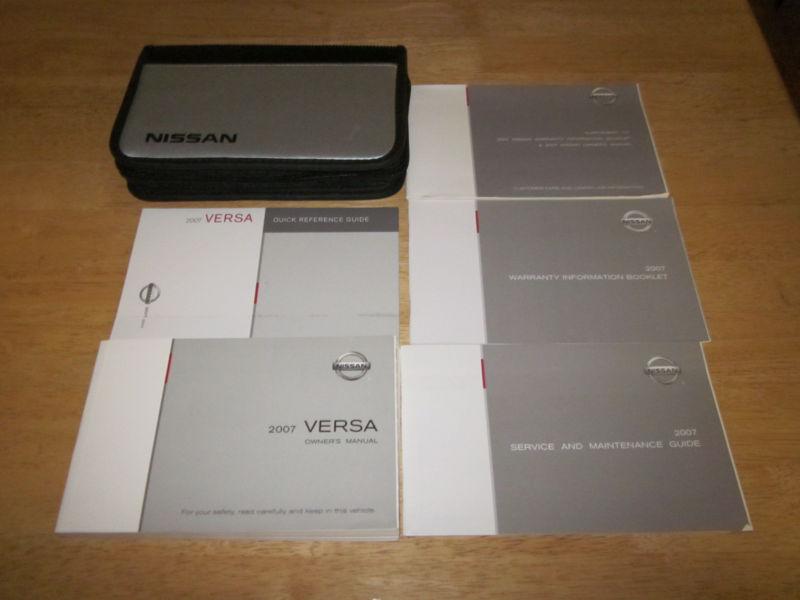 2007 nissan versa owner manual with case oem owners 