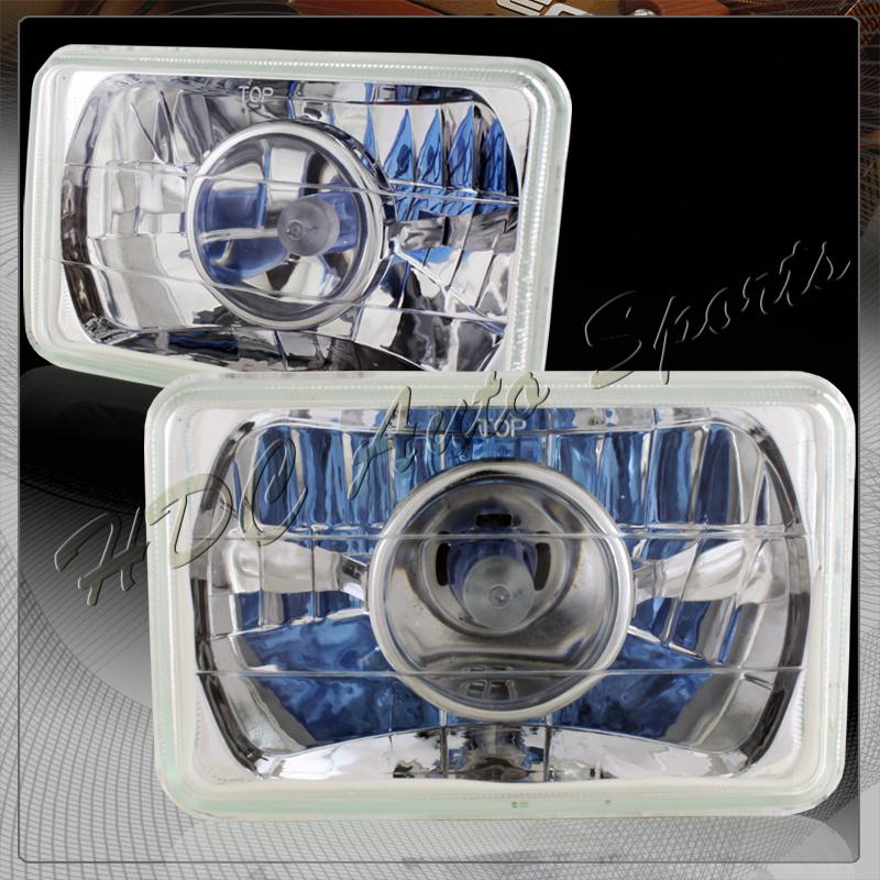 4"x6" h4666 h4651 h4656 chrome housing seal beam replacement projector headlight