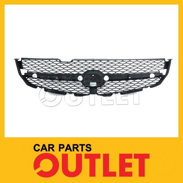 2001-2003 acura mdx front grille matte black plastic upper bumper mesh w/o mldg