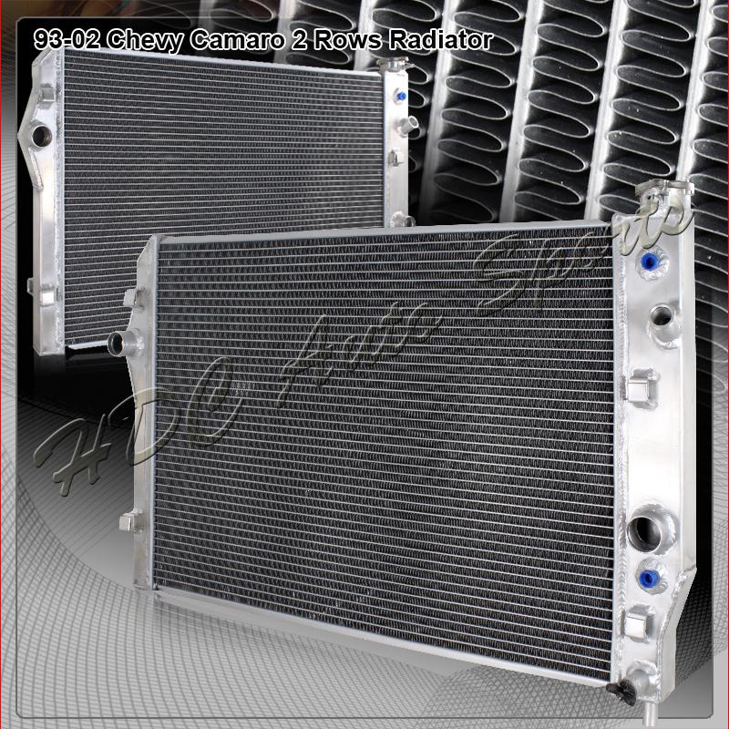 1993-2002 chevy camaro manual trans dual core aluminum cooling racing radiator