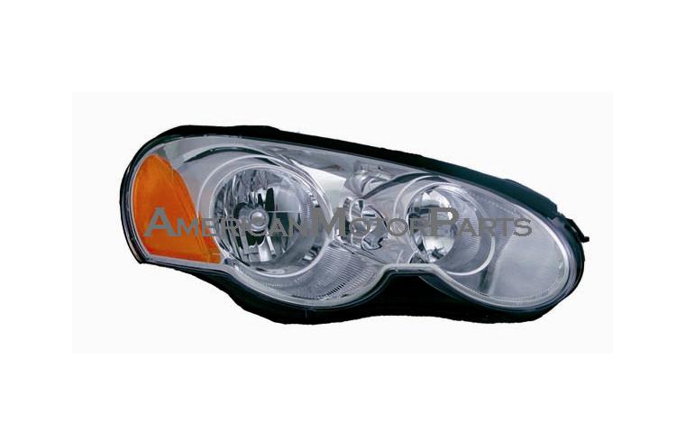 Right passenger side replacement headlight 03-05 chrysler sebring 2dr - mn133282