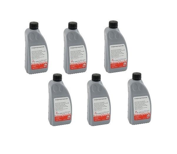 Audi vw set of 6 bottles transmission fluid oem g052162a2