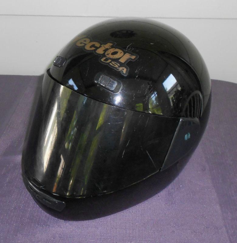 Full face helmet ***** vector ***** black ** motorcycle * dirt bike * snowmobile