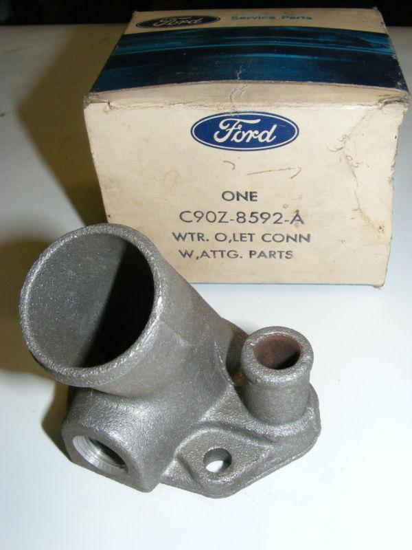 1969 ford mustang torino 302 water neck thermostat housing nos kc9oz/c9oz-8592-a