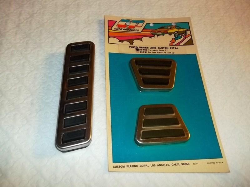 Pinto gas pedal, brake & clutch pad set~easy install~early 71"~super bargain!!