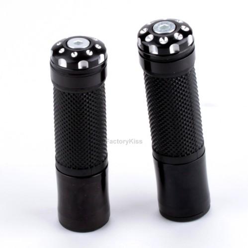 New motorcycle handlebar rubber hand grips 7/8" black 